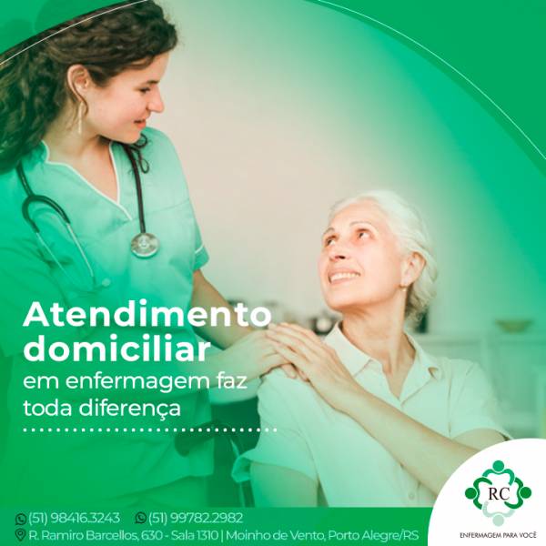 Atendimento domiciliar em enfermagem faz toda diferença